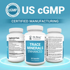 Dr. Berg Trace Minerals Enhanced Complex capsules ready for daily use