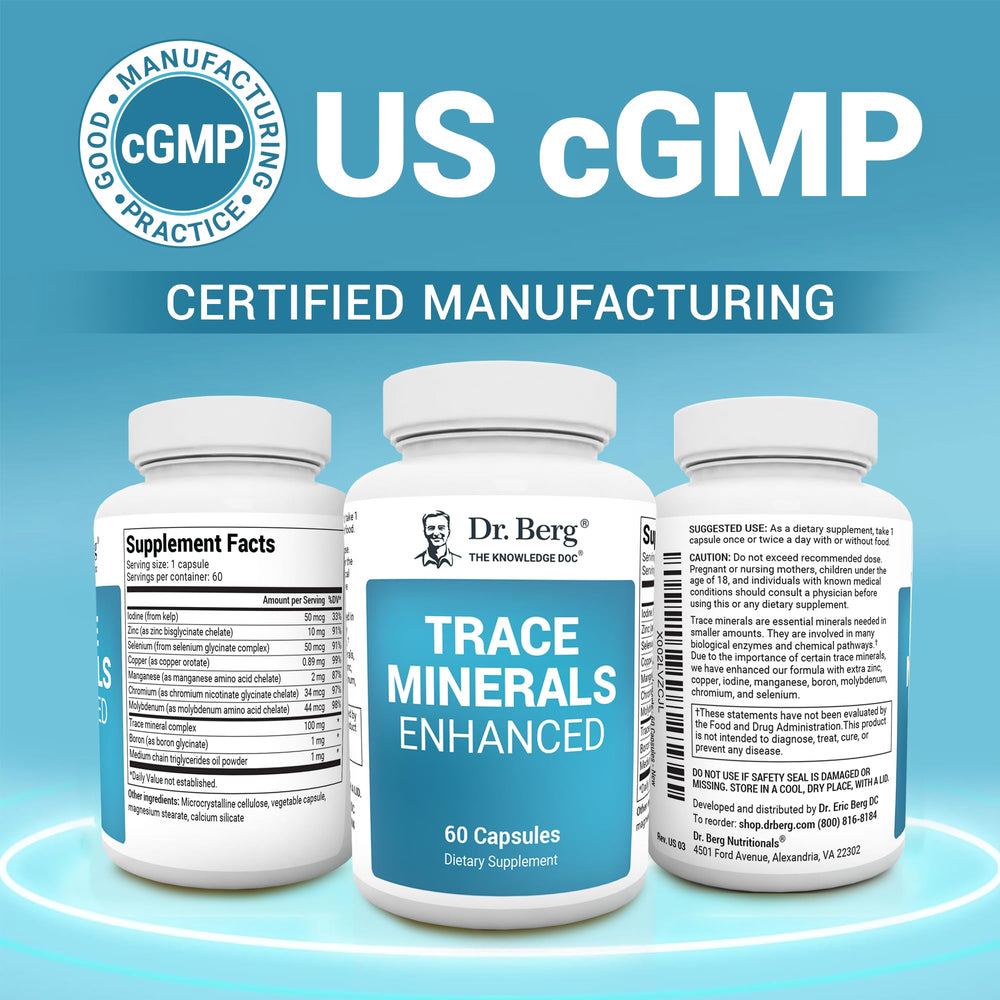 Zinc, copper, iodine and other minerals included in the formula