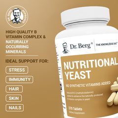 Eight B vitamin complex in Dr. Berg yeast tablets