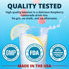 Dr Boz Keto BHB Raspberry Lemonade scoop emphasizes simple serving