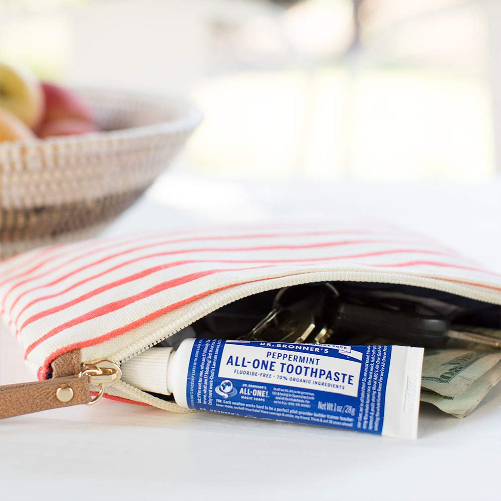 Ingredients highlight: 70% organic ingredients in Dr. Bronner’s toothpaste