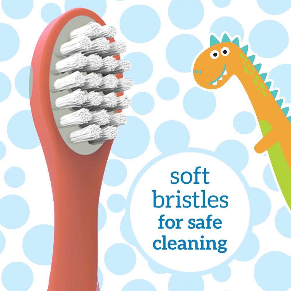 Side view of Dr. Brown's Dinosaur Toddler Toothbrush