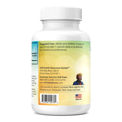 Supplement facts panel for Dr. Clark Arginine 500mg