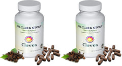Front label of Dr Clark Store Cloves Vegetarian 500mg 102 Tapioca Capsules Pack 2