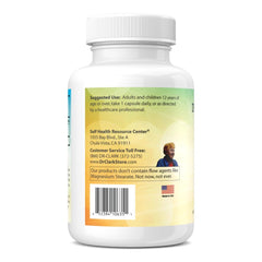 Ingredients and supplement facts panel for Rose HIPS