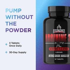 Ingredients and nutrition panel for Dr. Emil Elite L-Arginine