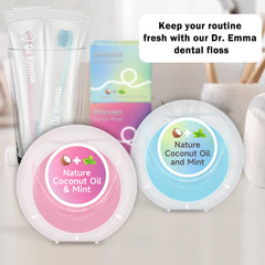 Mint freshness and coconut oil infusion highlighted on packaging