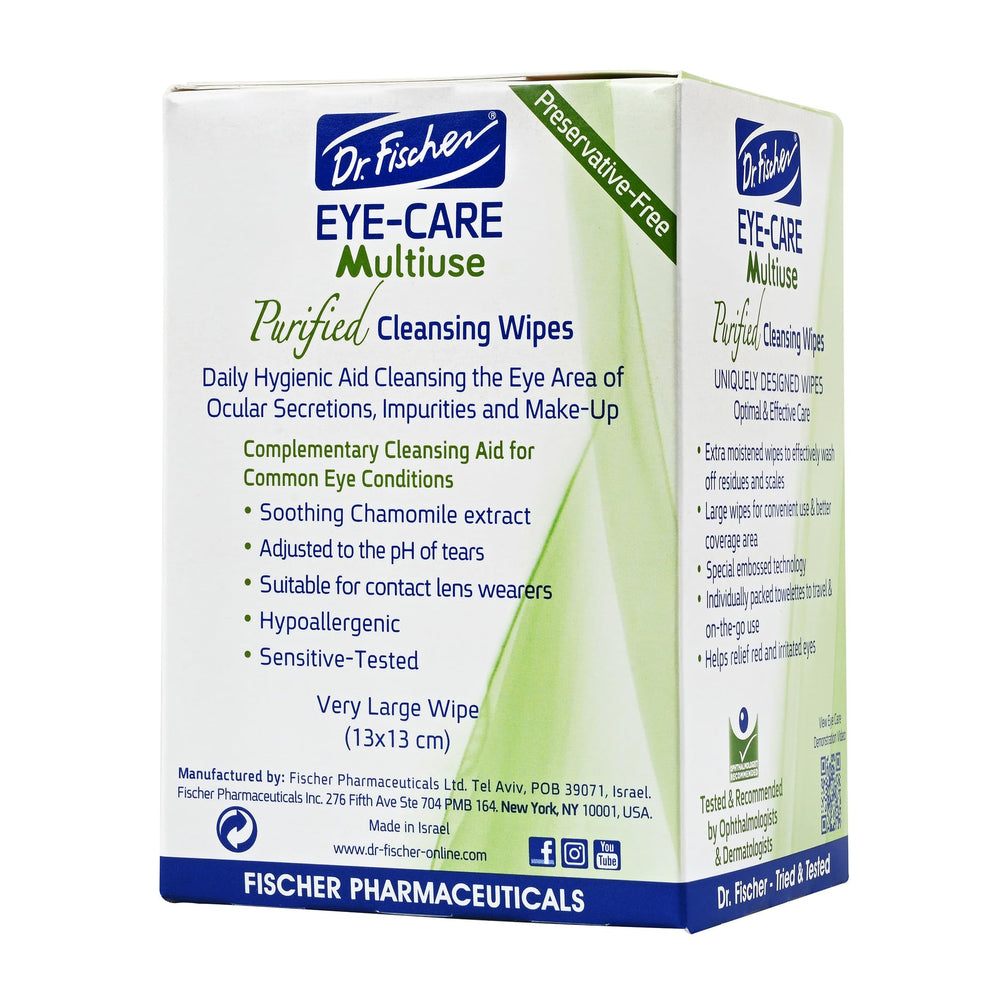 Family using Dr. Fischer eyelid wipes