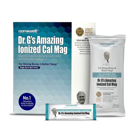 Dr. G Amazing Ionized Cal Mag Powder Stick Box Front