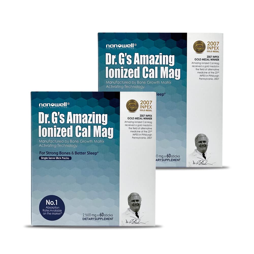 Dr G's Ionized Cal Mag powder box front view