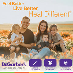 Packaging and labeling of Dr. Garber's Stress Support Drops
