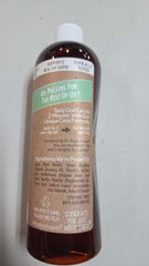 Packaging showing coconut oil pull mouthwash label