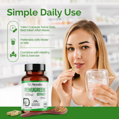 Close-up of Fenugreek extract capsules