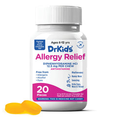 Dr. Kids chewables close-up shows soft texture for stress-free swallowing.