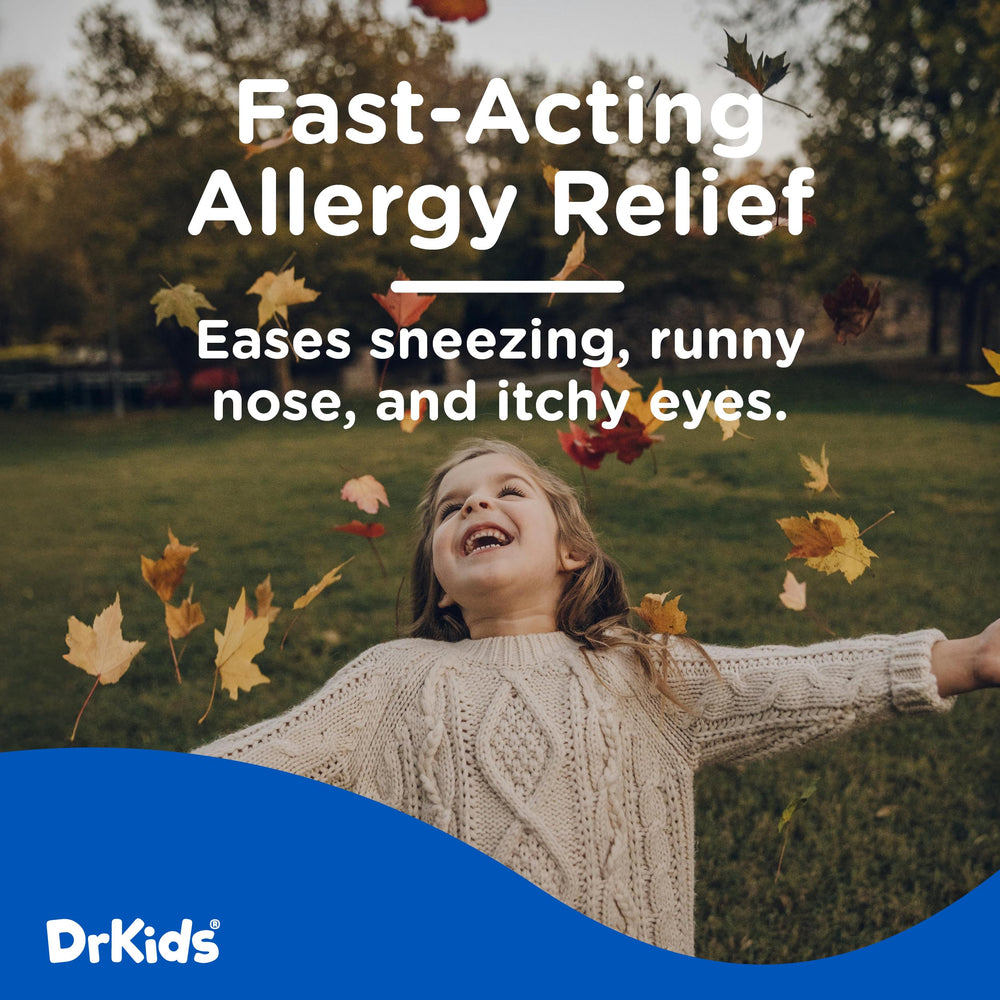 Dr. Kids single-use vial opened for quick, mess-free dosing.