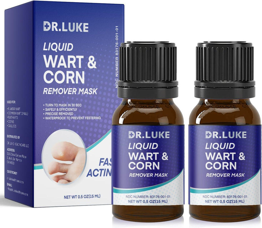 Dr. Luke plantar wart remover bottle for precise targeted application