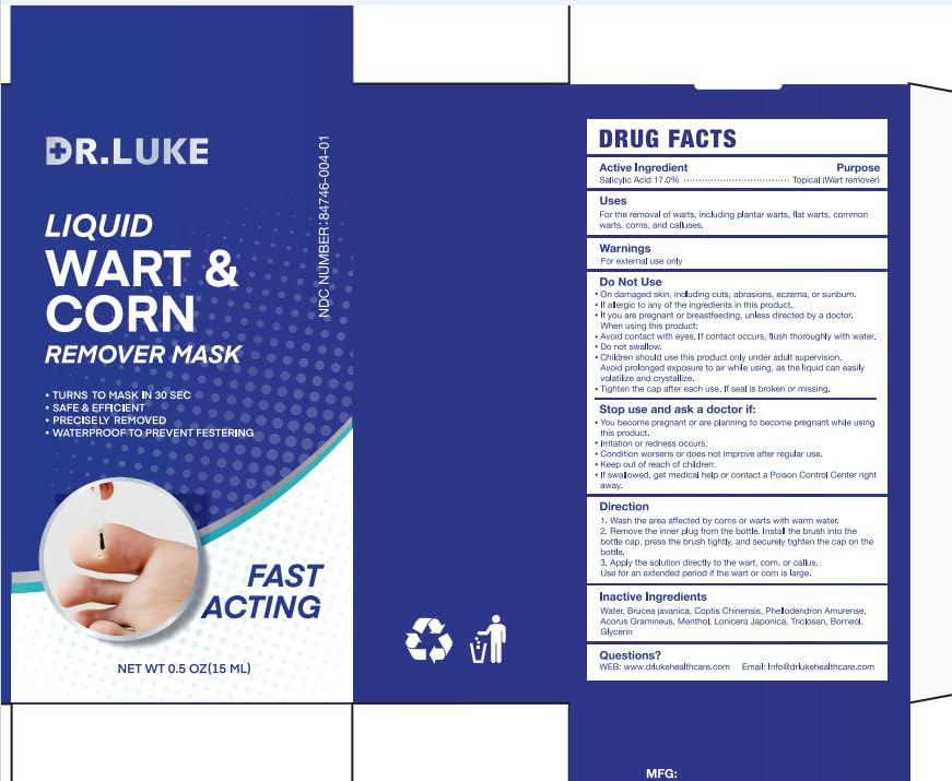 Dr. Luke Plantar Wart Remover box and tube showcase simple home application.