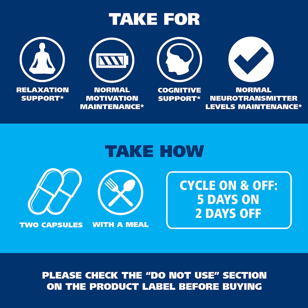 Dr Maxwell's 4-in-1 dopamine and serotonin supplement label