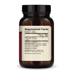 Dr. Mercola Astaxanthin capsules with olive oil base for enhanced absorption.