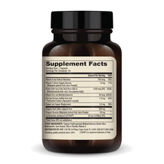 Product packaging showing ingredients and 7.5 mg iron