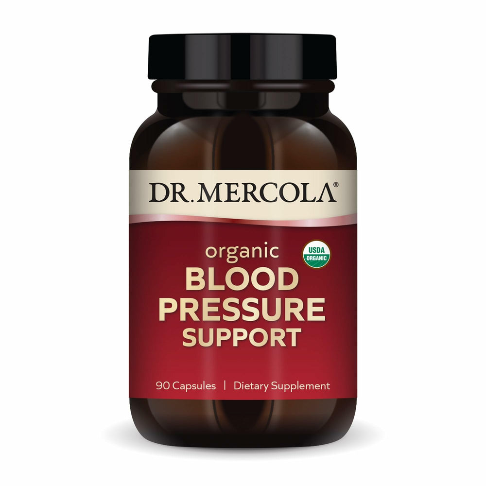 Hero image of Dr. Mercola Organic Blood Pressure Support bottle