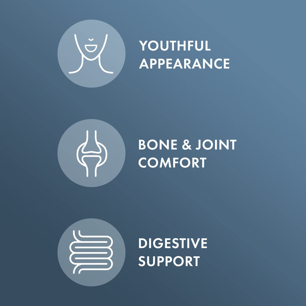 Back-of-pack nutrition and ingredients for Dr. Mercola Collagen Complex Powder