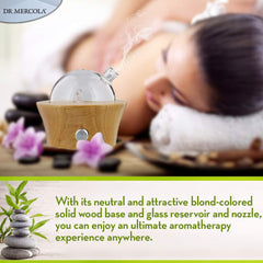 Dr. Mercola waterless operation delivers fragrance without water preparation.