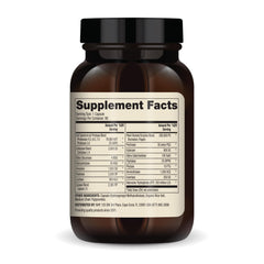 Label close-up showing 22 plant-based digestive enzymes