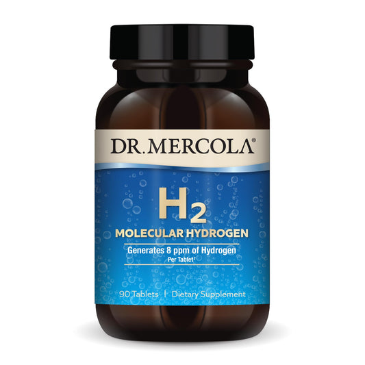 Dr. Mercola H2 Molecular Hydrogen bottle with 90 tablets