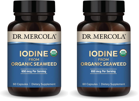 Dr. Mercola Iodine from Organic Seaweed pack of 2x60 capsules