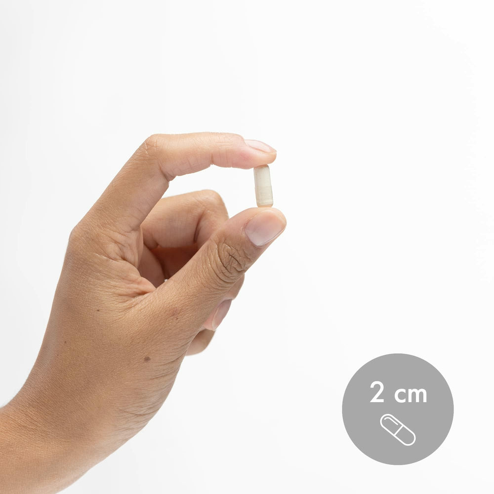 Rear view of Dr. Mercola Liposomal Glutathione bottle and capsule count