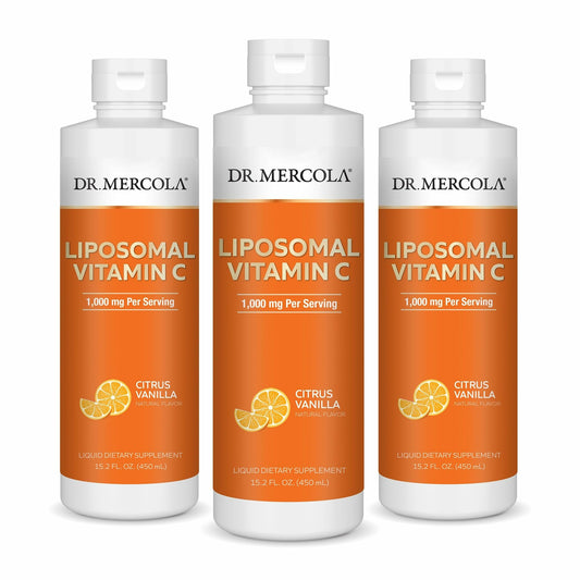 Dr. Mercola Liquid Liposomal Vitamin C bottle – front view