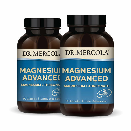 Dr Mercola Magnesium Advanced 2-Pack bottle front view