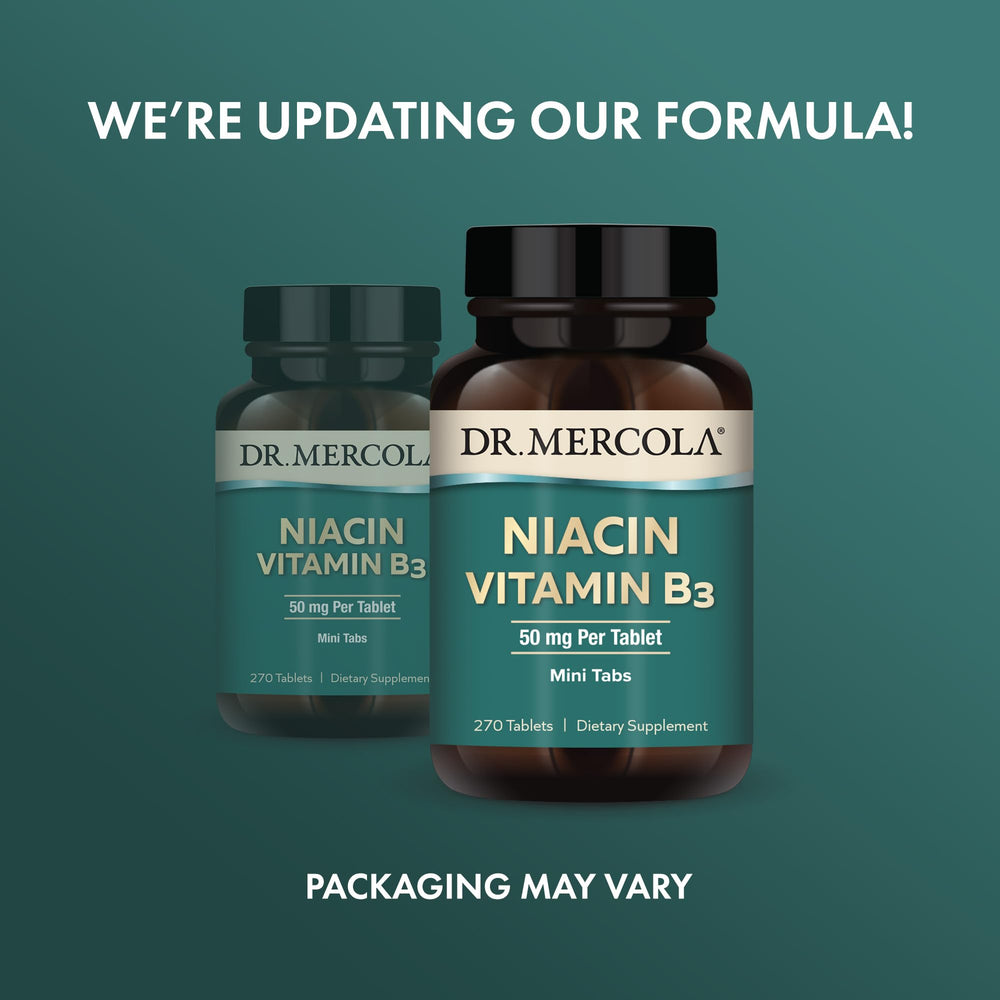 Close-up of a 50 mg Niacin mini tab