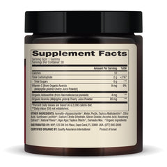 Back nutrition panel of Dr. Mercola Astaxanthin Gummies