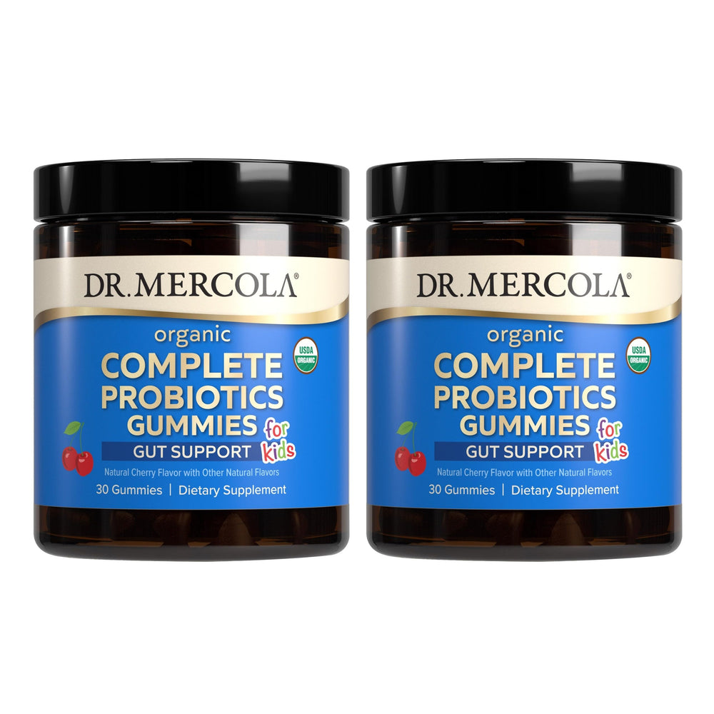 Dr Mercola Organic Complete Probiotics Gummies for Kids bottle - front view