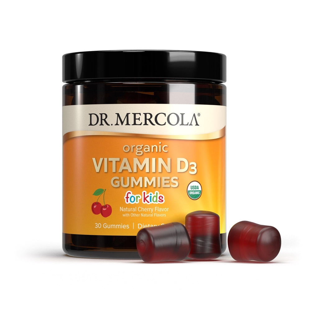 Gummy with label showing 1,000 IU of Vitamin D3 per gummy
