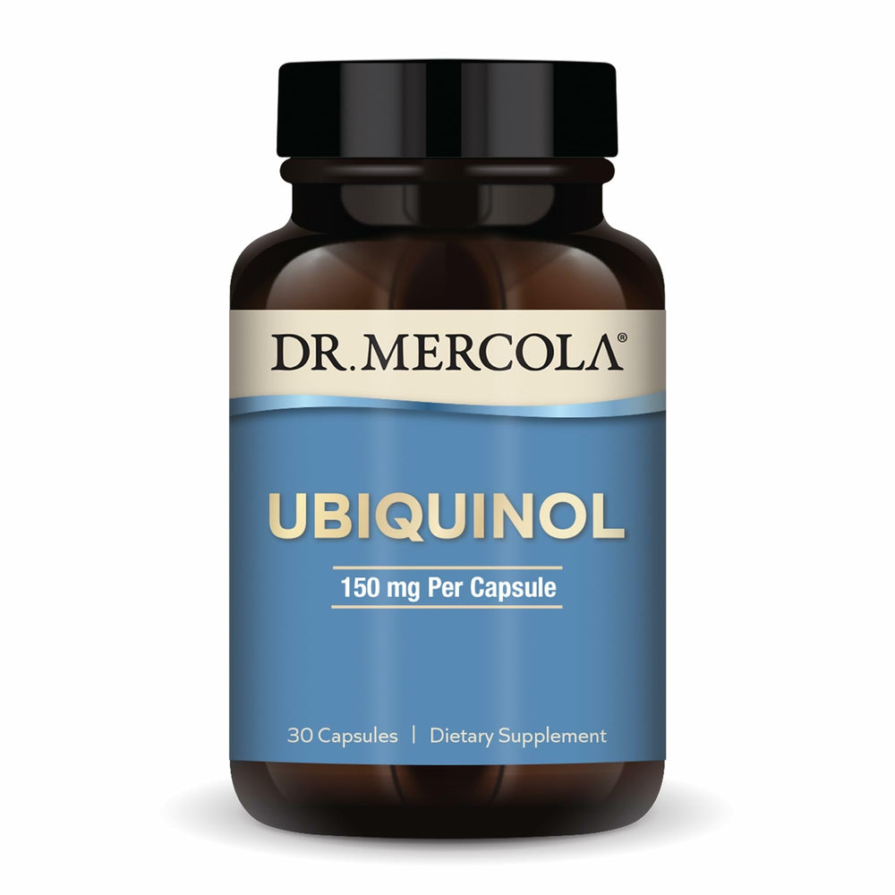 Dr. Mercola Ubiquinol 150 mg bottle with 30 capsules