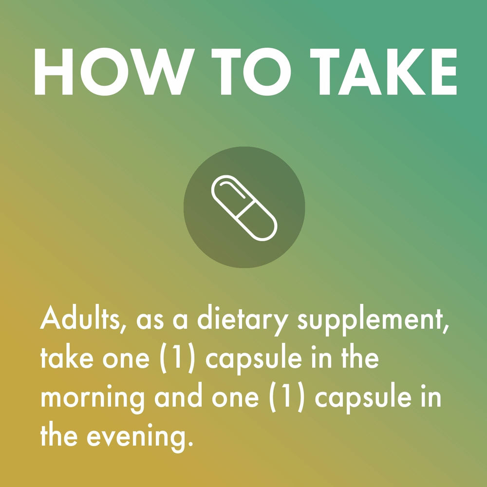 Back label showing 60 capsules and 30 servings