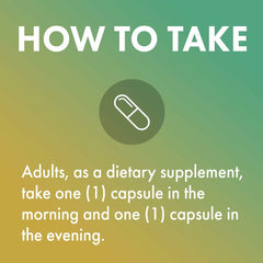 Back label showing 60 capsules and 30 servings