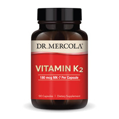 Dr. Mercola Vitamin K2 180 mcg MK-7 bottle label