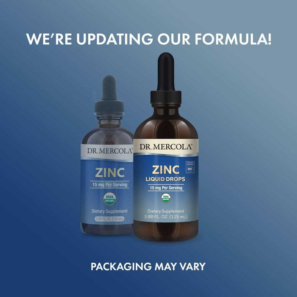 Bottle label displaying USDA Organic and NSF Certified logos