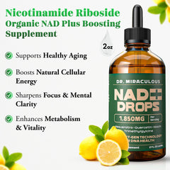 Lifestyle image of a man and a woman using NAD+ drops