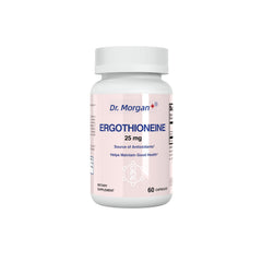 Front view of Dr. Morgan Ergothioneine supplement bottle