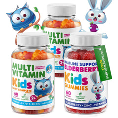 DR MORITZ Kids Elderberry Gummies 60 count bottle