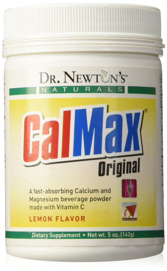 Dr Newtons Naturals CalMax bottle displaying calcium, magnesium and vitamin C