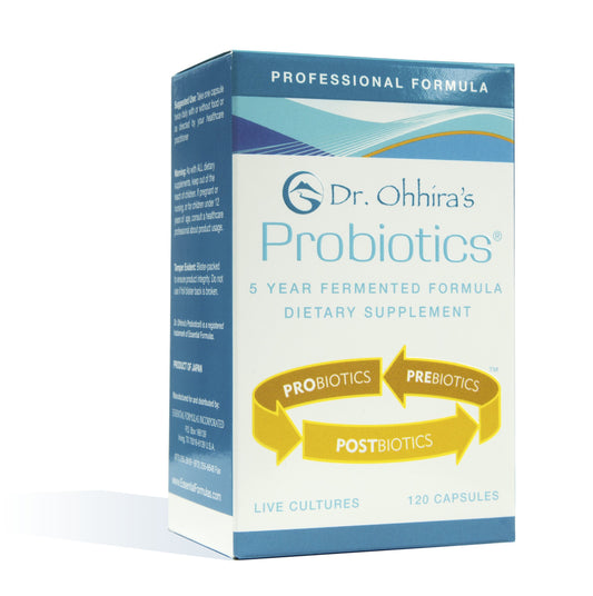 Front view of Dr. Ohhira’s Probiotics Professional Formula bottle