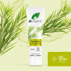 Ingredients list highlighting Tea Tree extract
