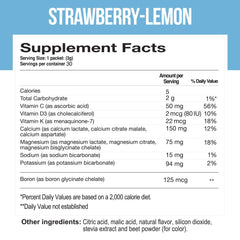 Close-up of product label showing Cal-Mag Vites ingredients