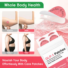 GLP-1 patch applied to forearm, discreet under clothing